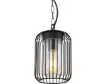 Hornbach Pendelleuchte Globo NINA E27 15 W 1-flammig IP 44 schwarz ( 31985H )