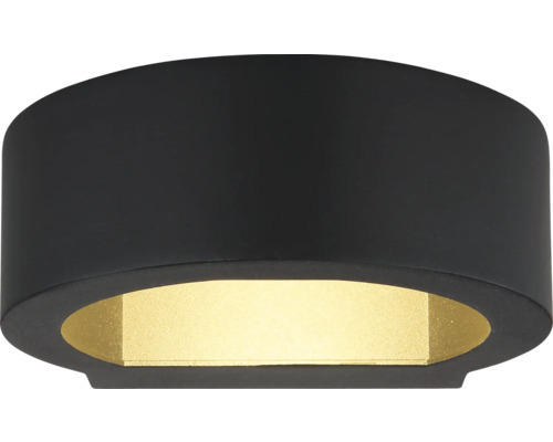 LED Wandleuchte Globo SLICE 7 W 1-flammig IP 54 schwarz ( 34313 )