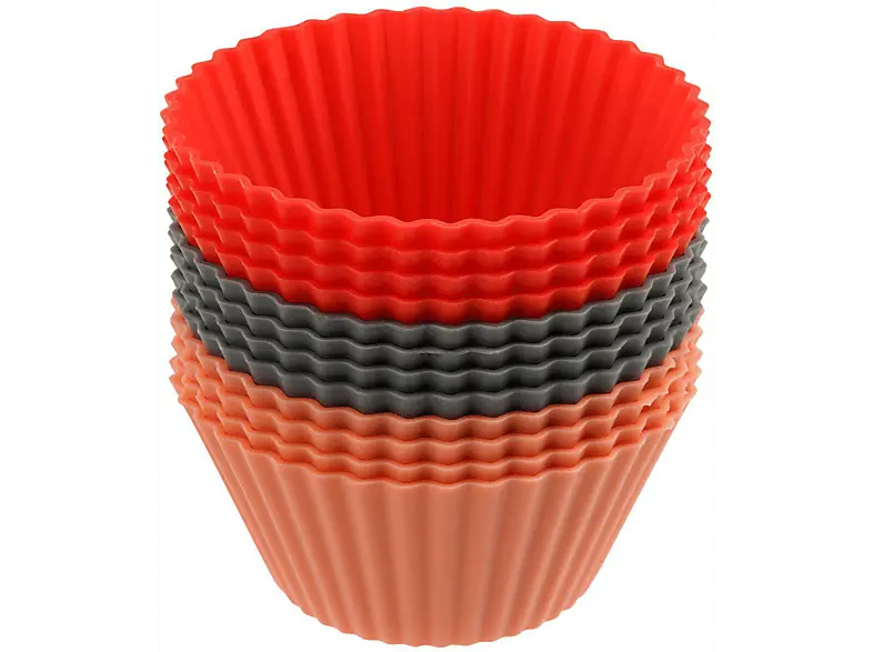 Dr. Oetker 1263 Muffinform, Rot, Schwarz, Spülmaschinengeeignet