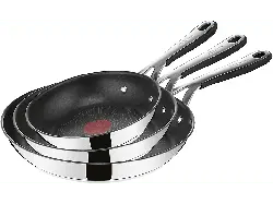 Tefal E3143S Jamie Oliver Kitchen Essentials Pfannenset (Edelstahl, 20/24/28cm, passend f&uuml;r alle Herdarten)