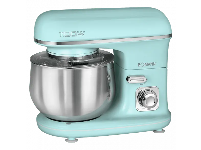 Bomann KM 6030 CB Knetmaschine Mint-Grün (Rührschüsselkapazität: 5 l, 1100 Watt)