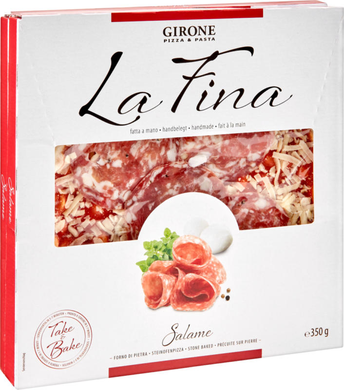 Pizza Salame La Fina Girone, 2 x 350 g