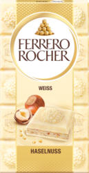 Ferrero Rocher Tafelschokolade Haselnuss, Bianca, 90 g