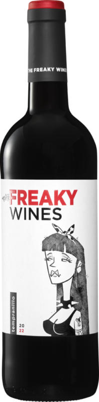 Freaky Wines Tempranillo Vino de la Tierra de Castilla, Spanien, Kastilien-La Mancha, 2022, 75 cl