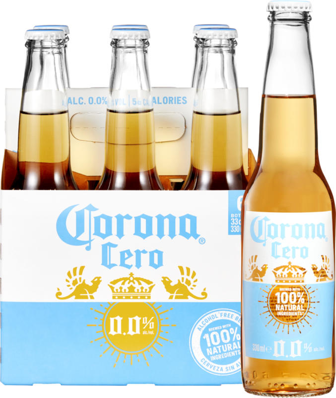Bière Cero 0.0% Corona , 6 x 33 cl