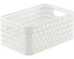 Aufbewahrungsbox Rotho 23,7 x 10,8 x 15,8 cm weiß