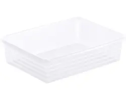 Aufbewahrungskorb Rotho 25,5 x 6 x 19,5 cm transparent