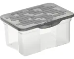 Hornbach Aufbewahrungsbox Rotho 26,5 x 12,5 x 19 cm anthrazit transparent