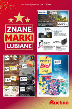 PoglÄ…d oferty "Auchan Gazetka - Marki Lubiane Hipermarket" - waÅ¼na od 30.11.2023