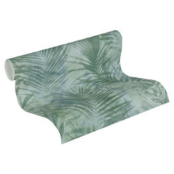Vliestapete Palmenblätter grün B/L: ca. 53x1005 cm