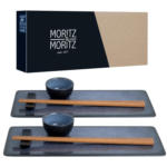POCO Einrichtungsmarkt Wuppertal-Langerfeld Moritz & Moritz Sushi-Set blau Porzellan