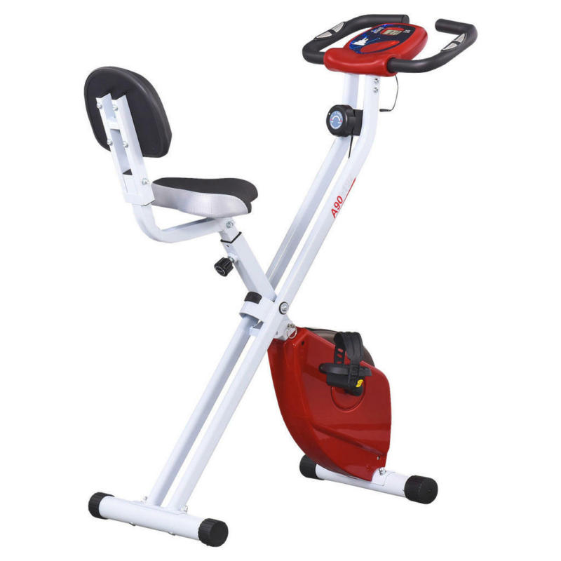 HOMCOM Fahrradtrainer rot Stahl H/L: ca. 109x97 cm