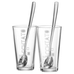Ritzenhoff & Breker Latte Macchiato Glas-Set inkl. Löffel Lena klar