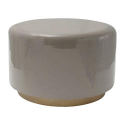 360 Living Hocker Artisse 251 grau gold Metall H/D: ca. 43x51,5 cm