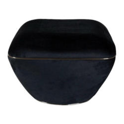 360 Living Hocker Contessa 100 schwarz Graphit B/H/T: ca. 60x42,5x60 cm