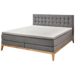 Boxspringbett Westwood grau Liegefläche B/L: ca. 180x200 cm