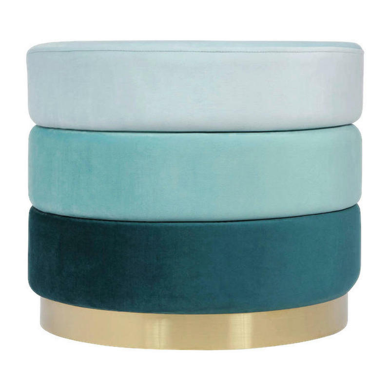 360 Living Hocker Elyse 101 Ocean H/D: ca. 42x50 cm