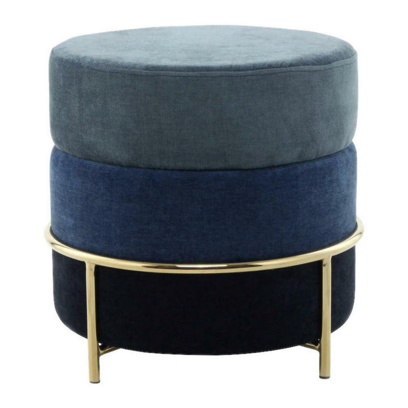 360 Living Hocker Matilda 200 blau H/D: ca. 46x48,5 cm