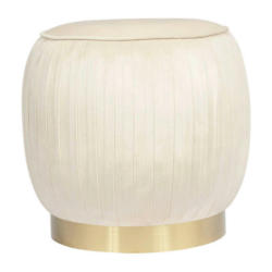 360 Living Hocker Lilje 101 creme H/D: ca. 42x43 cm