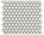 Hornbach Keramikmosaik Mirava Hexagon 29,6x25,8 cm weiß matt
