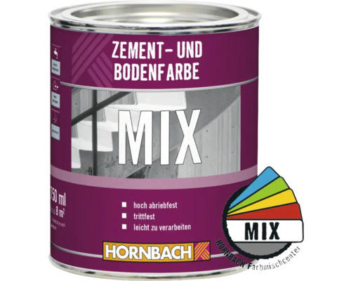 HORNBACH Zement- und Bodenfarbe im Wunschfarbton mischen lassen 750 ml Basis A