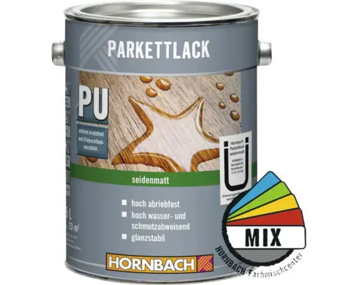 HORNBACH Parkettlack seidenmatt im Wunschfarbton mischen lassen