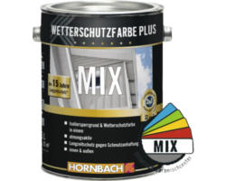 HORNBACH Wetterschutzfarbe Plus im Wunschfarbton mischen lassen 2,5 l Basis A