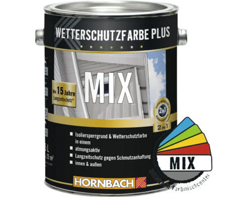 HORNBACH Wetterschutzfarbe Plus im Wunschfarbton mischen lassen 2,5 l Basis C