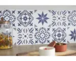 Hornbach Selbstklebende Wandfliesen Wall Tiles Alia blue 15,2x15,2cm 6 St.