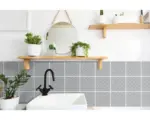 Hornbach Selbstklebende Wandfliesen Wall Tiles Lina grey 15,2x15,2cm 6 St.