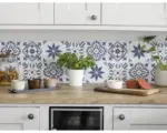 Hornbach Selbstklebende Wandfliesen Wall Tiles Nadia blue 15,2x15,2cm 6 St.