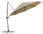 Hornbach Ampelschirm Schneider Rhodos Rondo 390 x 350 x 280 cm Polyester 200 g/m² sand