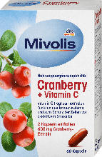 dm drogerie markt Mivolis Cranberry + Vitamin C Kapseln