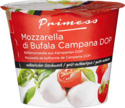 Mozzarella de bufflonne de Campanie DOP Primess, 4 x 50 g