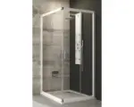 Hornbach Eckeinstieg mit Schiebetür Ravak Blix 800x800x1900 mm Echtglas Klar hell weiß mit schmutzabweisende Glasbeschichtung