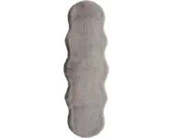 Kunstfell Romance Shape braun meliert 55x160 cm