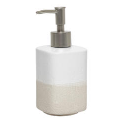 Dispenser per sapone ALHAMBRA, ceramica, bianco/beige