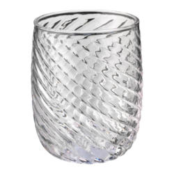 Trinkglas BAMBOO, Glas, transparent
