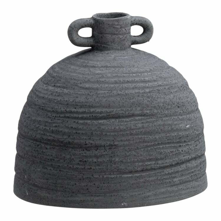Dekovase PLAIN, Keramik, schwarz