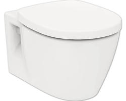 Wandtiefspülklosett-Set Ideal Standard Connect K876601 spülrandlos weiß mit WC-Sitz