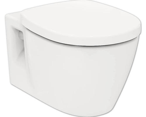 Wandtiefspülklosett-Set Ideal Standard Connect K876601 spülrandlos weiß mit WC-Sitz