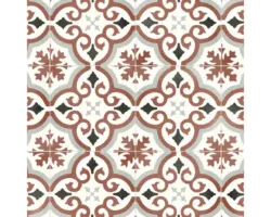 PVC Vevox 567 rot/grau 200 cm breit (Meterware)