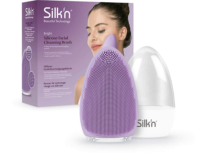 Silk'n FB1PE1PU001Bright Gesichtsreinigungsbürste Purple; Gesichtsbürste