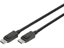 DigitUS Kabel DisplayPort 1.3/1.4, 5 Meter, M/M, 8K/60Hz, Schwarz