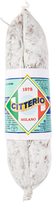 Salame Milano Citterio, Italia, ca. 300 g, per 100 g