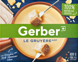 Fondue Le Gruyère AOP Gerber, pronta al consumo, 800 g