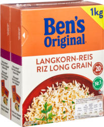 Riz long grain Ben’s Original, 20 minutes, 2 x 1 kg