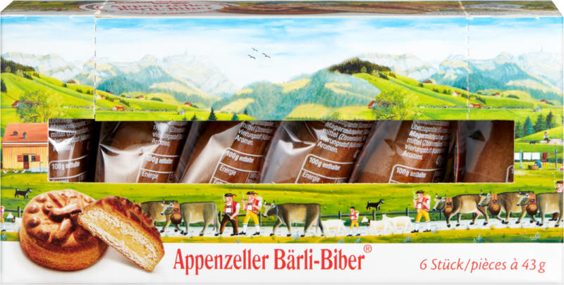 Bärli-Biber appenzellois, fourré, 6 x 43 g