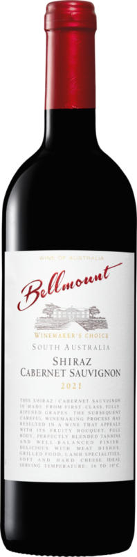 Bellmount Winemaker’s Choice Shiraz/Cabernet Sauvignon, Australie, South Australia, 2021/2023, 75 cl