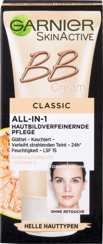 Garnier BB Cream Classic, Miracle Skin Perfector, helle Haut, 50 ml
